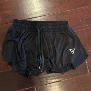 black gym shorts!
